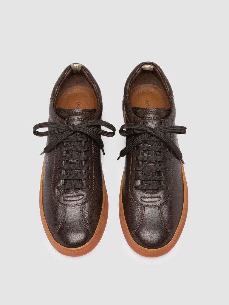 GINNASIO 001 - Sneaker in Pelle Marrone