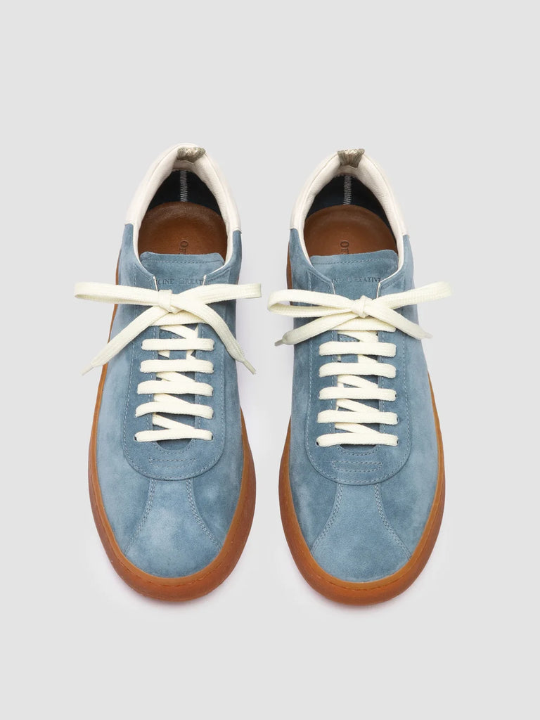 GINNASIO 001 - Sneaker in Pelle e Pelle Scamosciata Blu