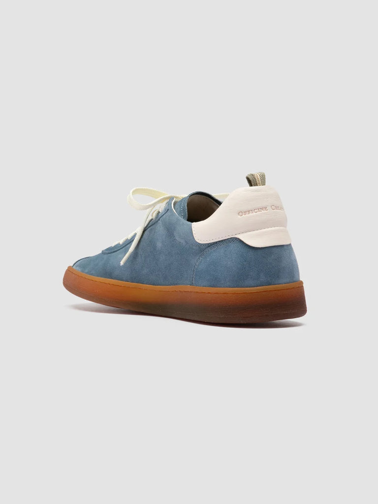 GINNASIO 001 - Sneaker in Pelle e Pelle Scamosciata Blu