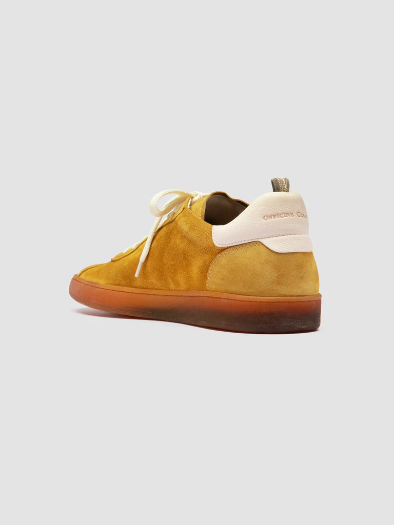 GINNASIO 001 - Sneaker in Pelle e Pelle Scamosciata Gialla