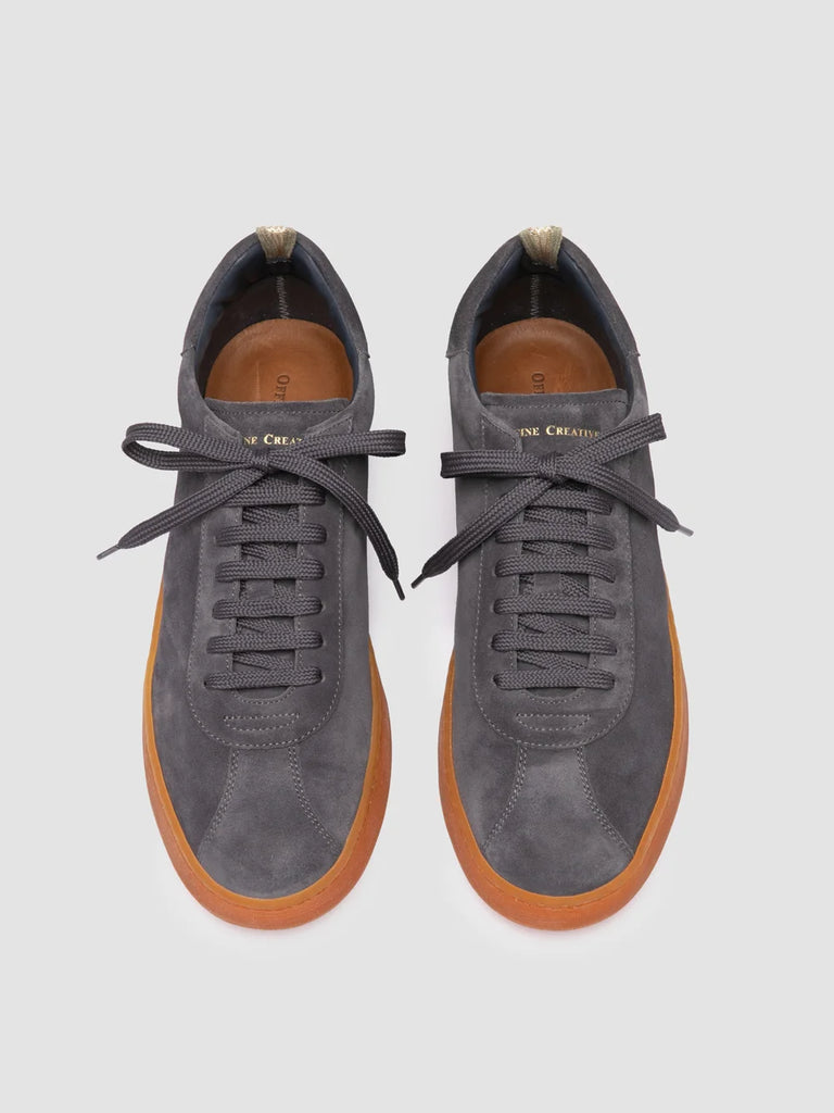 GINNASIO 001 - Sneaker Basse in Pelle Scamosciata Blu