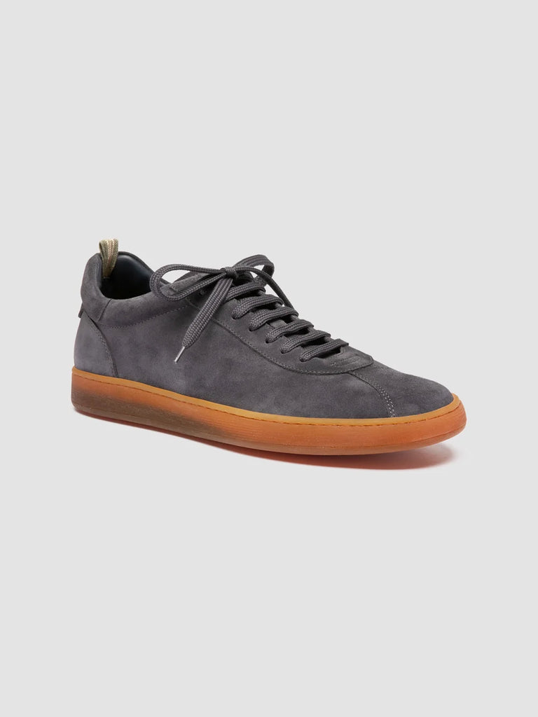 GINNASIO 001 - Sneaker Basse in Pelle Scamosciata Blu