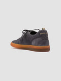 GINNASIO 001 - Sneaker Basse in Pelle Scamosciata Blu - thumb image 4,side view