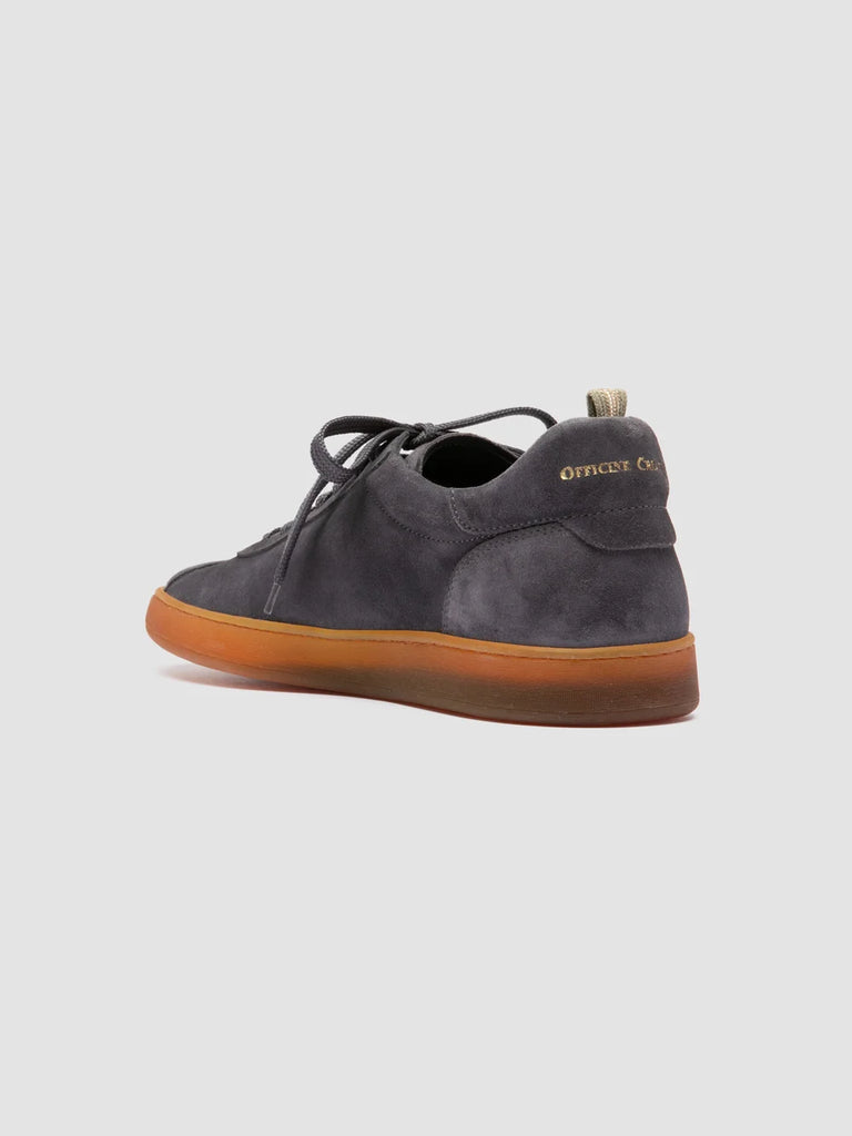 GINNASIO 001 - Sneaker Basse in Pelle Scamosciata Blu