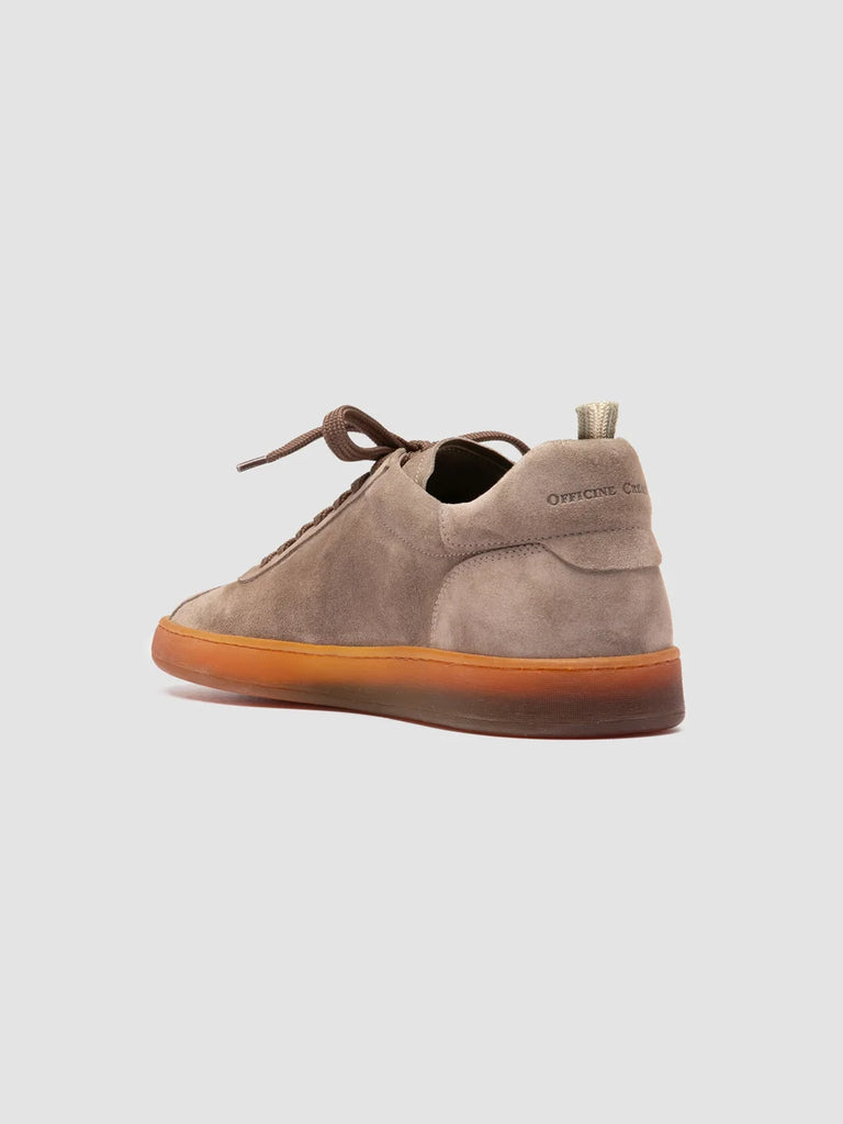 GINNASIO 001 - Sneaker in Pelle Scamosciata Color Tortora