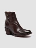 GODEAU 004 - Brown Leather Zipped Boots Women Officine Creative - 3