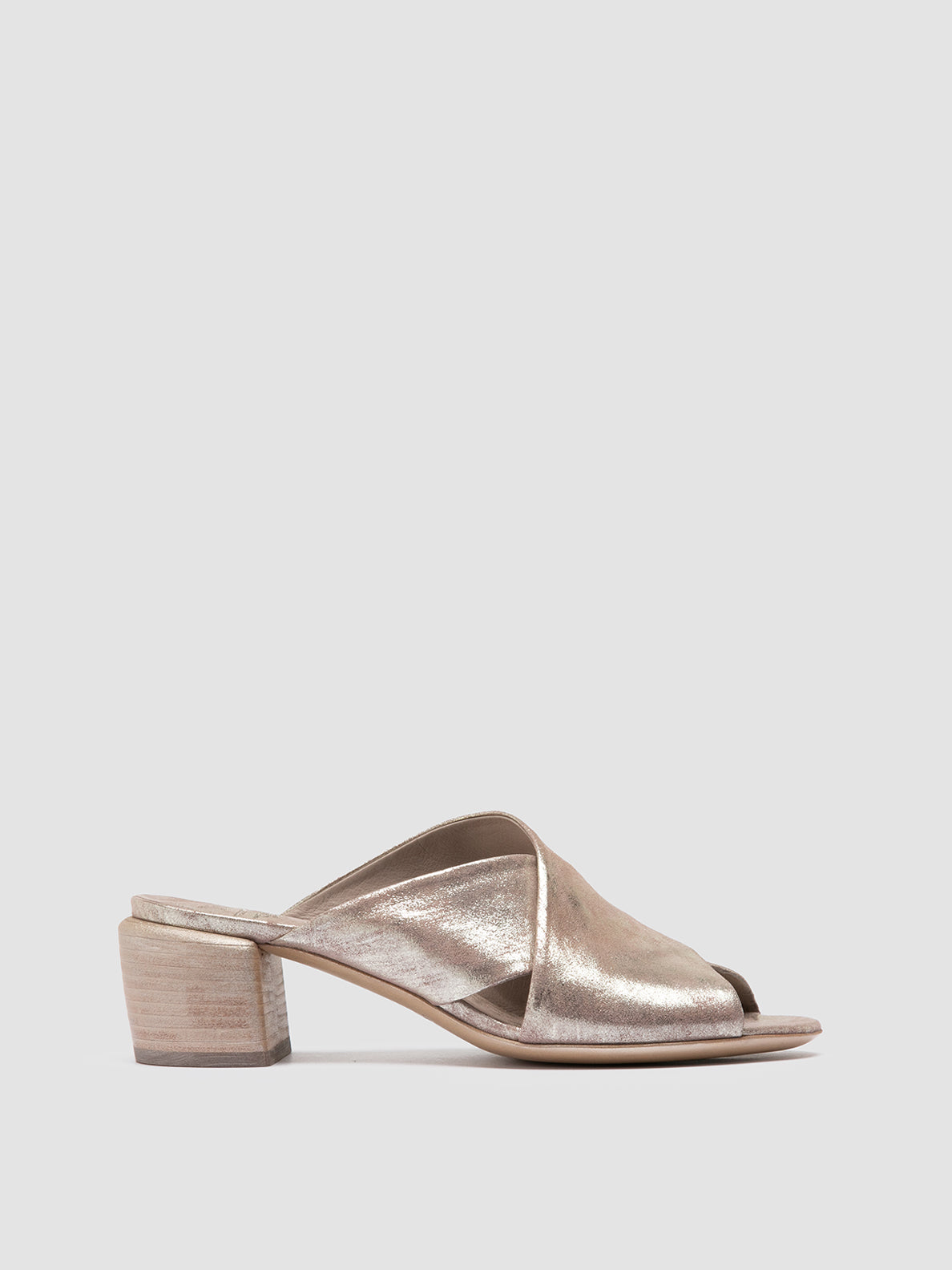 Officine Creative HADRY 007 Sandali Slide in Pelle Tortora