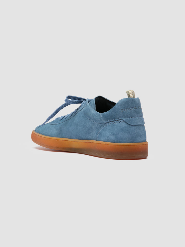 HALO 001 - Sneaker Basse in Pelle Scamosciata Blu