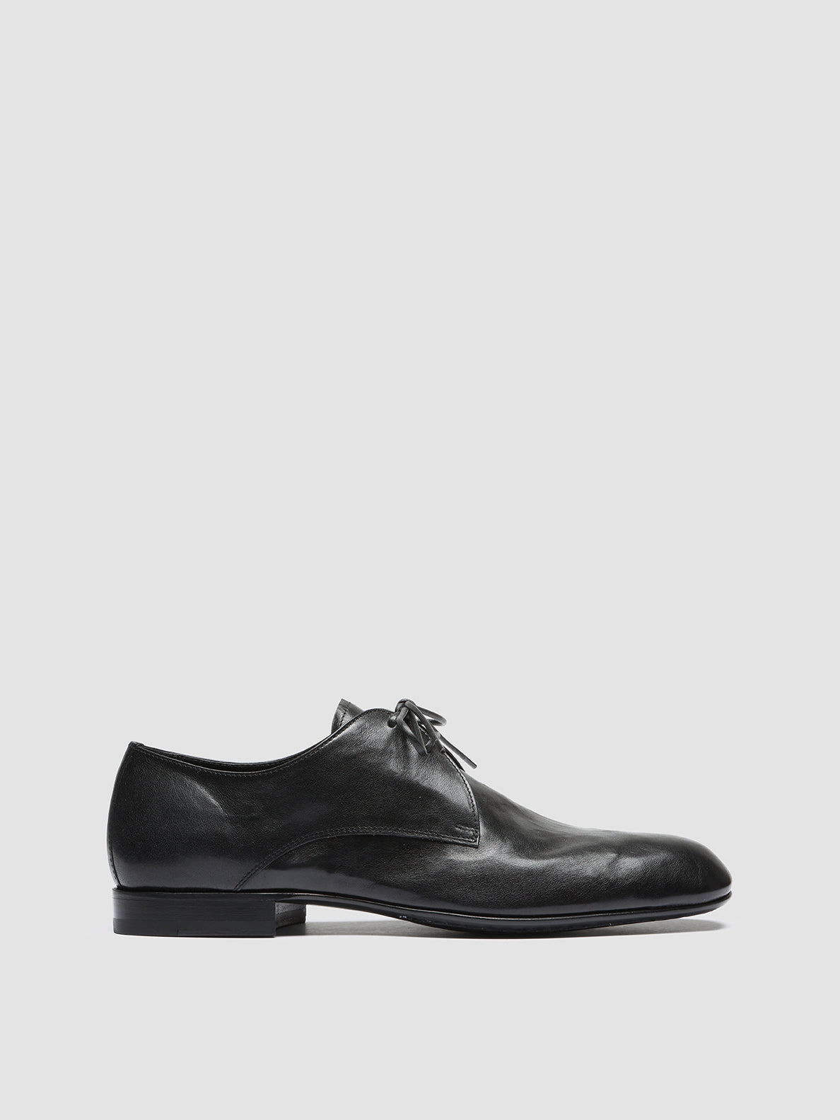 Officine Creative HARVEY 002 Black Leather Derby Shoes