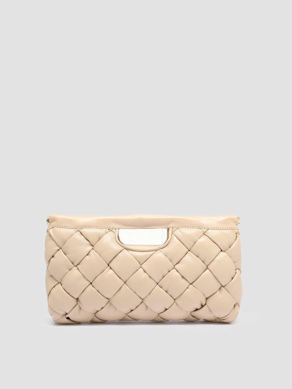 HELEN 026 Massive - Ivory Leather Clutch Bag