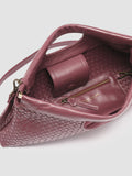 HELEN 026 Mignon - Burgundy Leather Clutch Bag