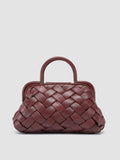 HELEN 027 - Burgundy Leather Handle Bag