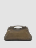 HELEN 02 - Grey Leather Clutch Bag