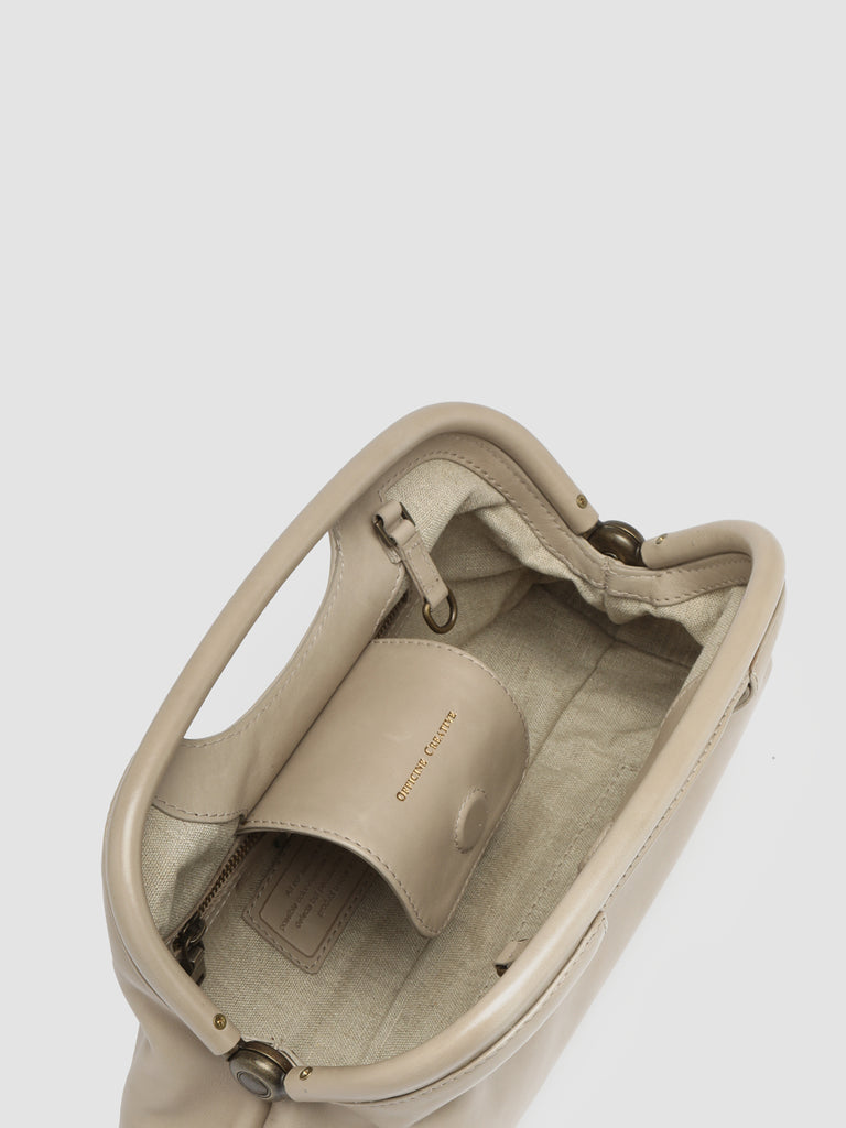 HELEN 02 - Clutch Bag in Pelle Tortora