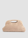 HELEN 02 - Taupe Leather Clutch Bag