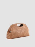 HELEN 08 - Clutch Bag in Pelle Marrone