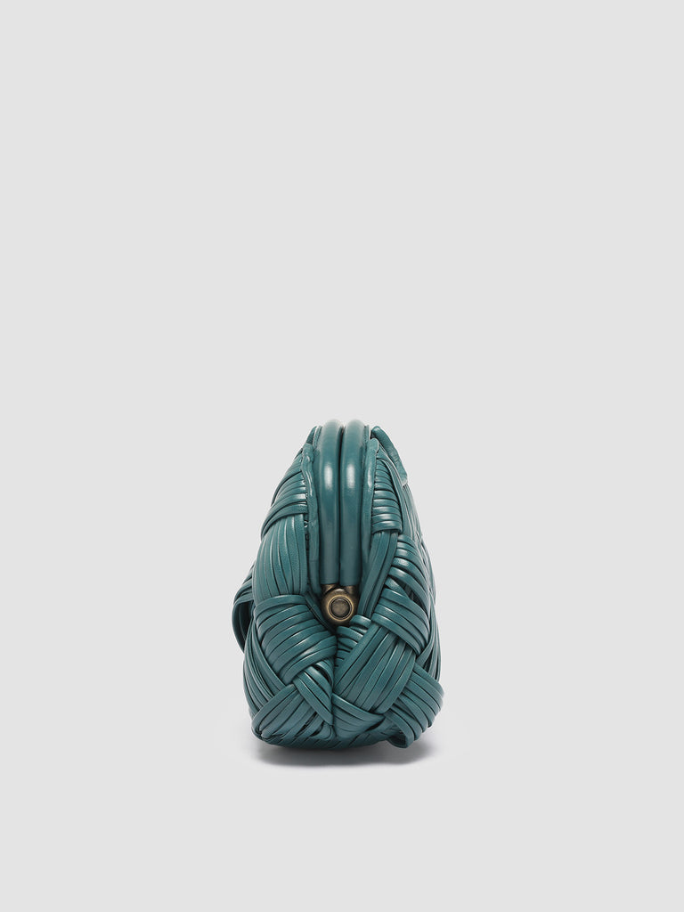 HELEN 12 - Clutch Bag in Pelle Verde