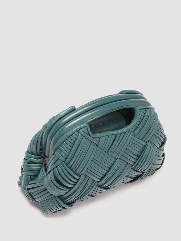 HELEN 12 - Clutch Bag in Pelle Verde
