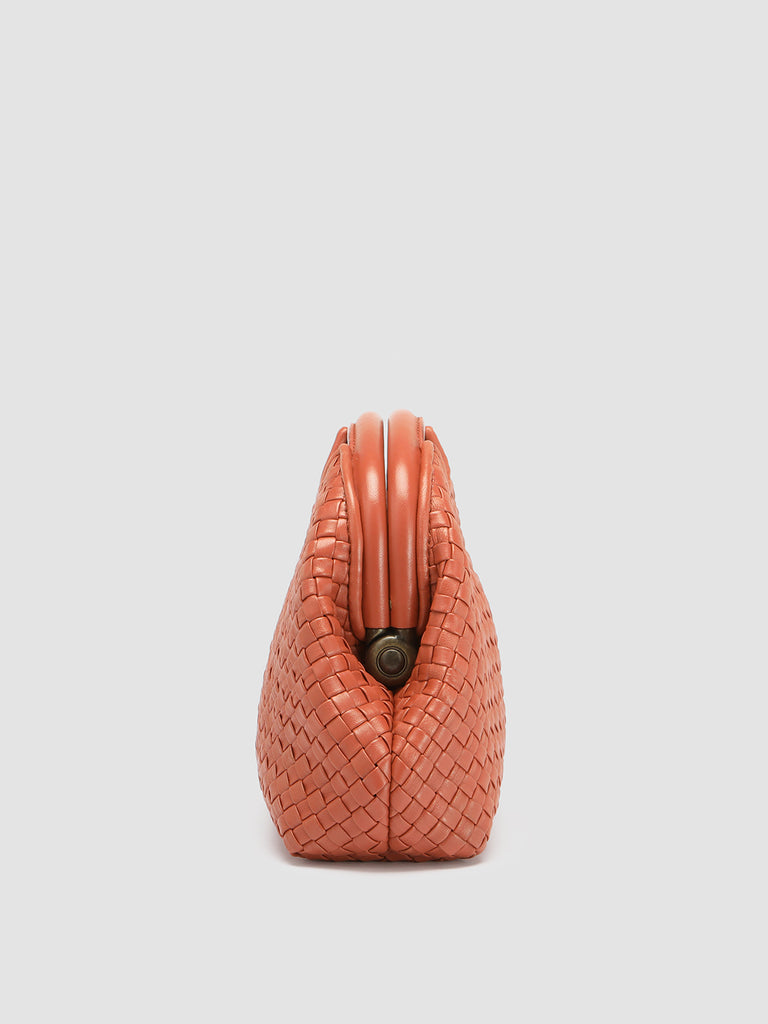 HELEN 12 - Clutch Bag in Pelle Arancione