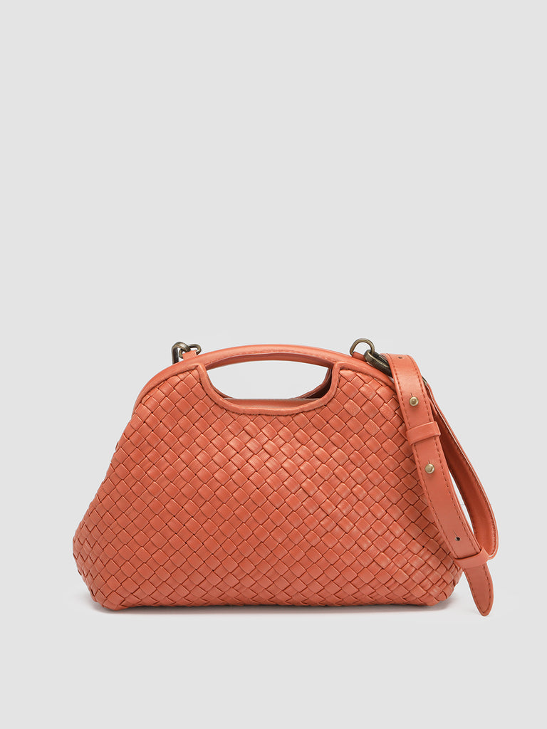 HELEN 12 - Clutch Bag in Pelle Arancione