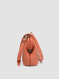 HELEN 12 - Orange Leather Clutch Bag