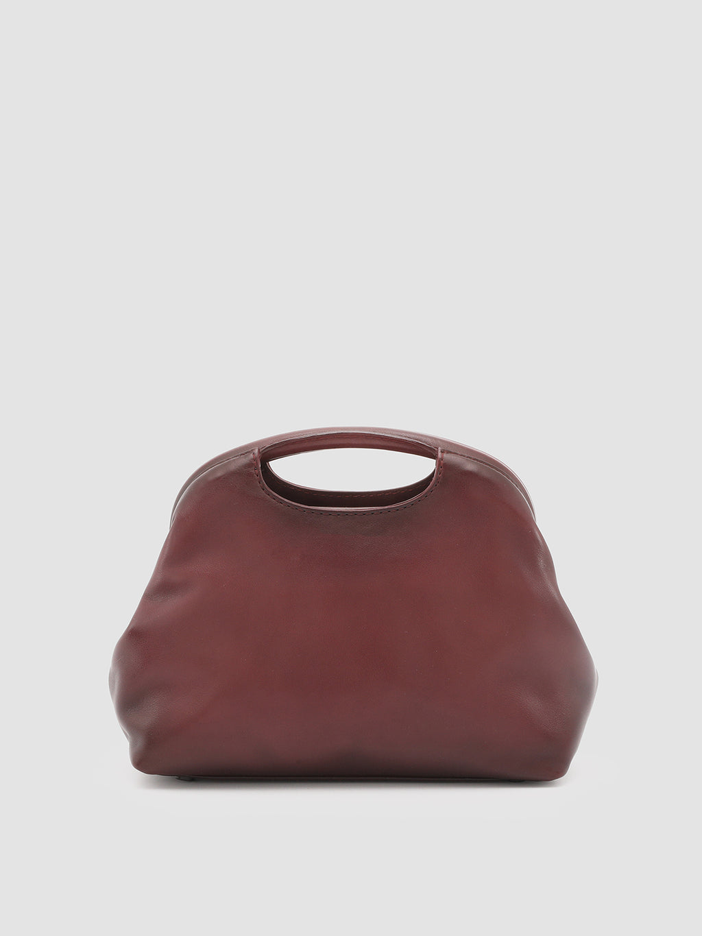 HELEN 15 - Clutch Bag in Pelle Bordeaux