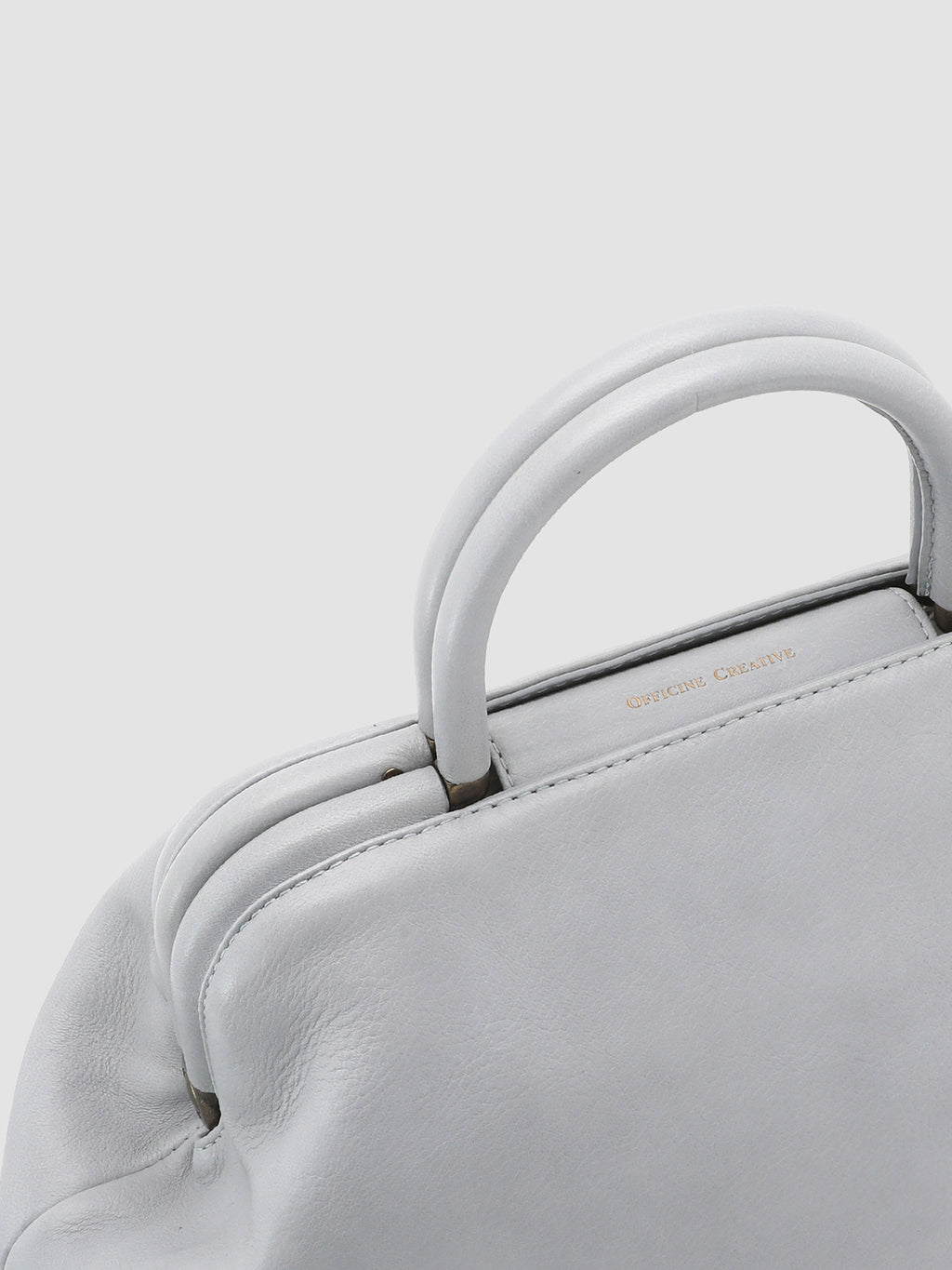 HELEN 16 - Grey Leather Handle Bag