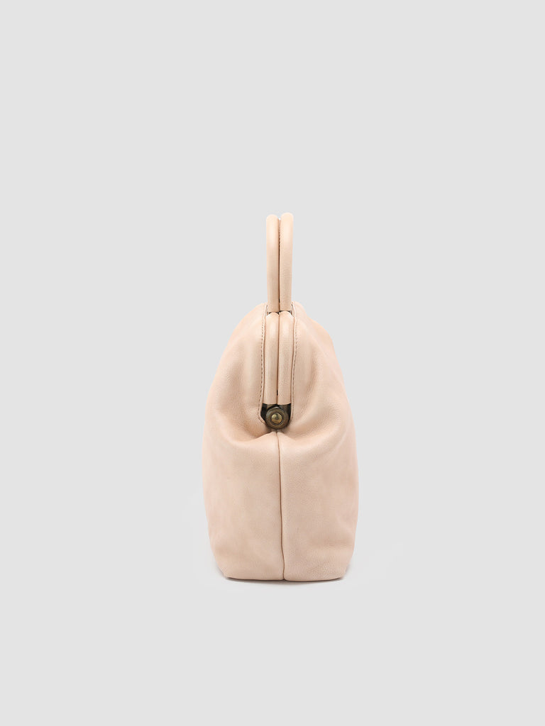 HELEN 16 - Borsa con Manico in Pelle Rosa