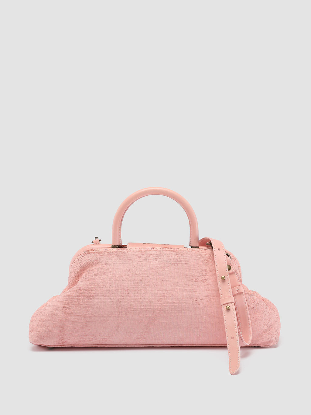 HELEN 19 - Borsa con Manico in Pelle Rosa