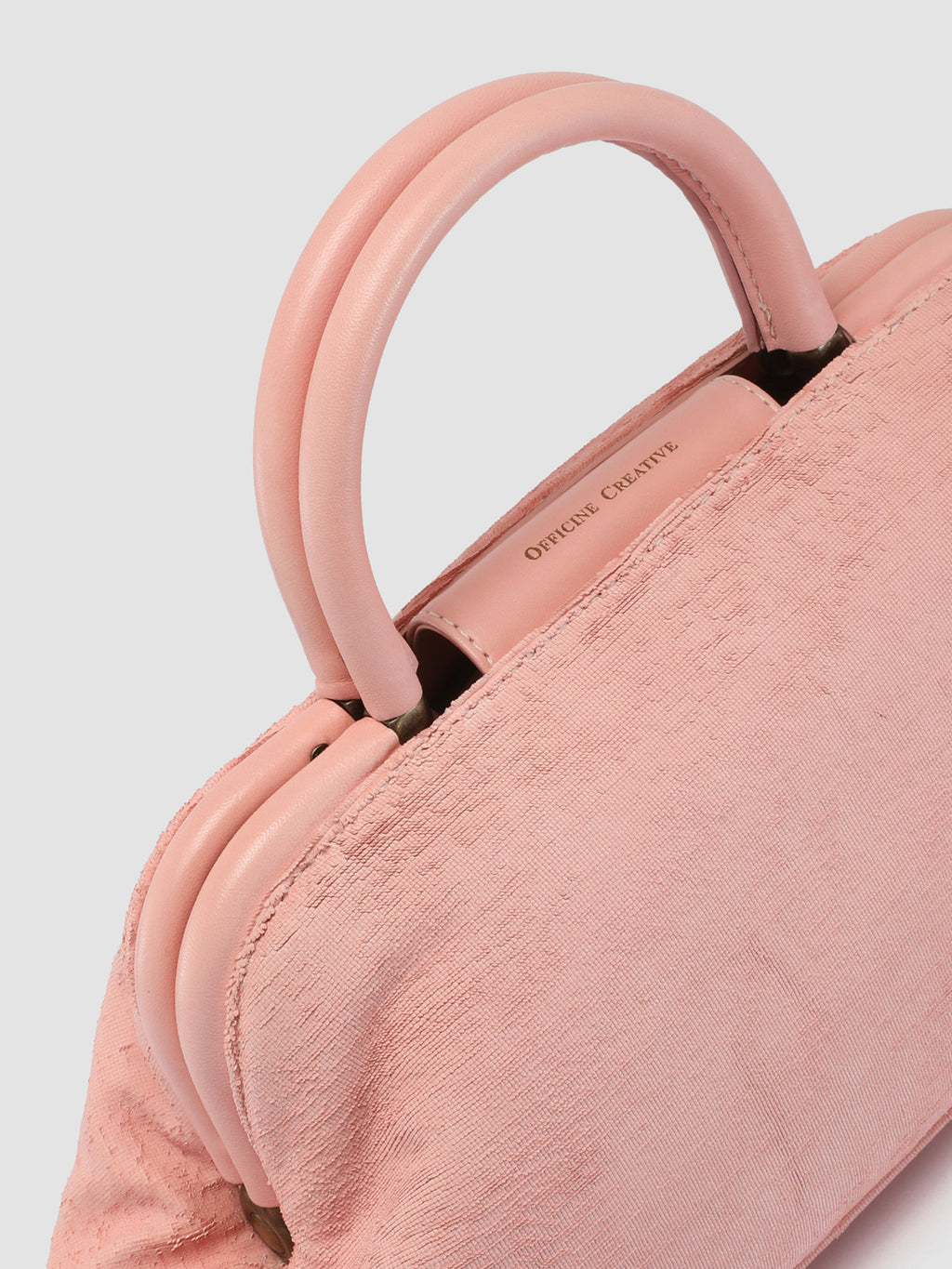 HELEN 19 - Borsa con Manico in Pelle Rosa