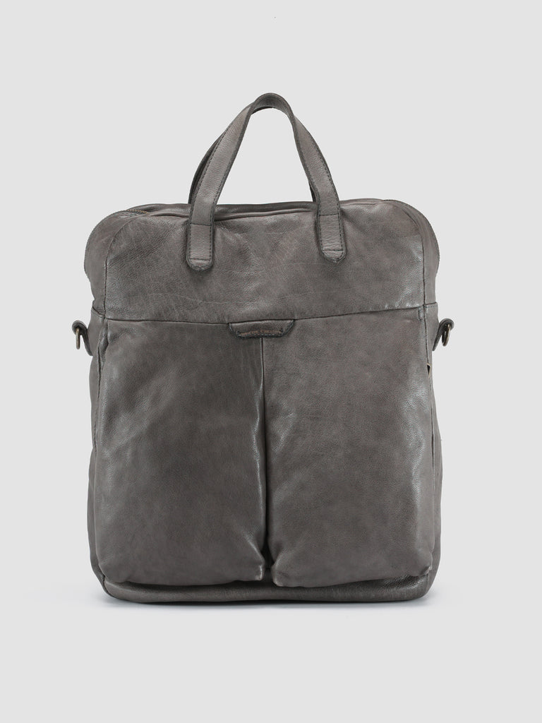 HELMET 041 - Grey Leather Tote Bag  Officine Creative - 1