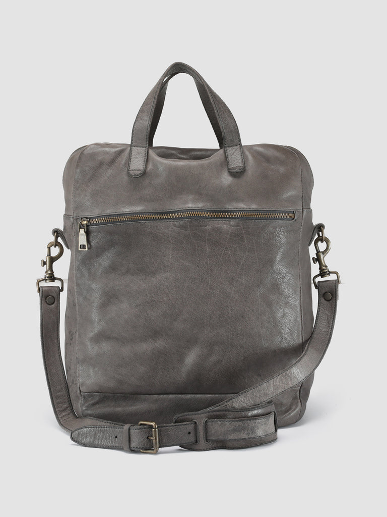 HELMET 041 - Grey Leather Tote Bag  Officine Creative - 4