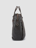 HELMET 041 - Brown Leather Handle Bag