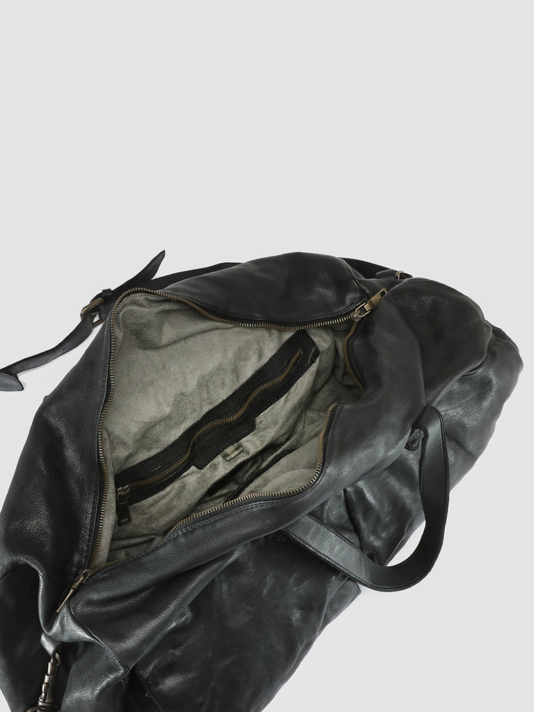 HELMET 043 - Black Leather Weekend Bag  Officine Creative - 8