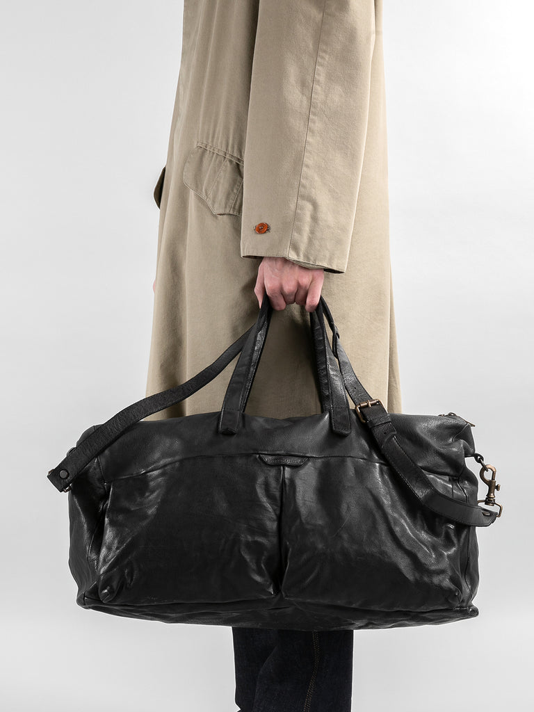 HELMET 043 - Brown Leather Weekend Bag  Officine Creative - 1