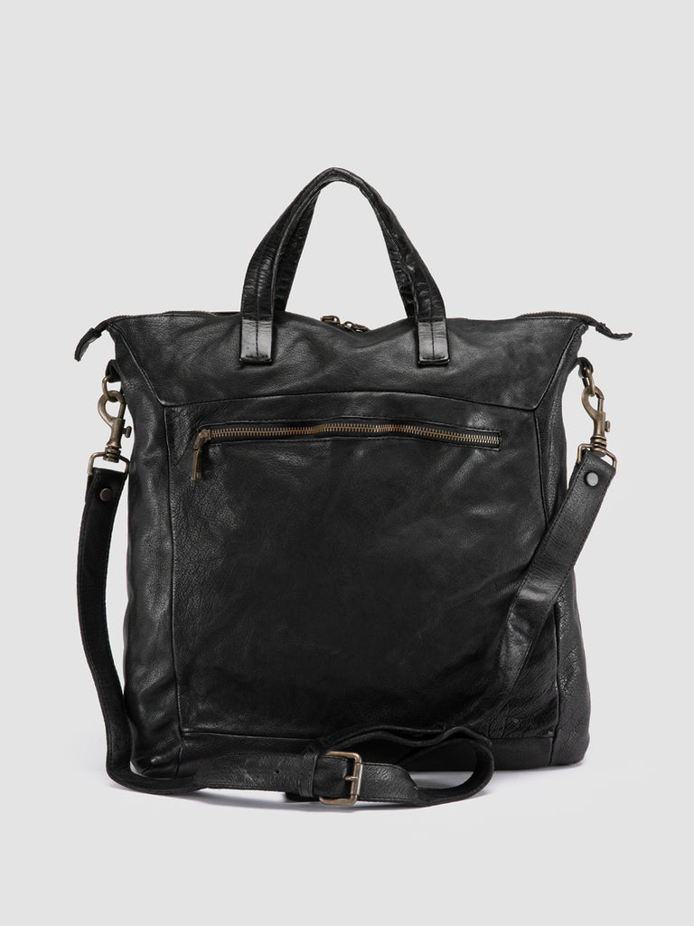 HELMET 045 - Black Leather Tote Bag Men Officine Creative - 4