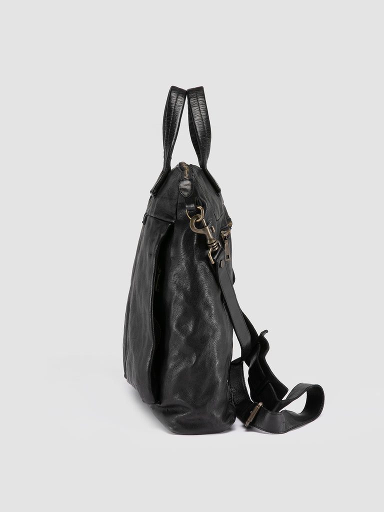 HELMET 045 - Black Leather Tote Bag Men Officine Creative - 5