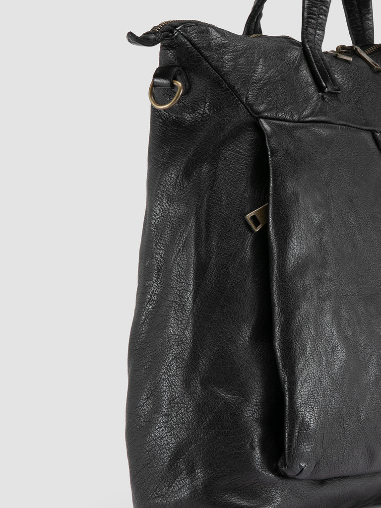 HELMET 045 - Black Leather Tote Bag Men Officine Creative - 6