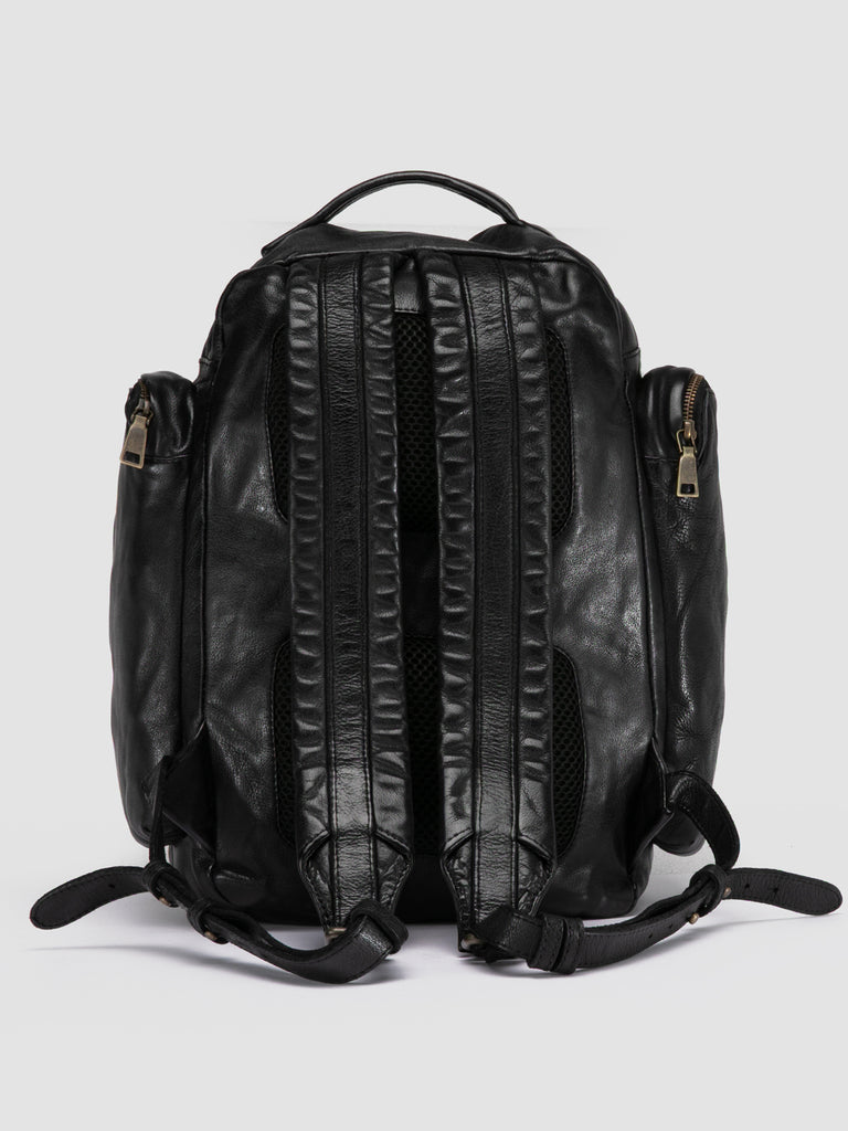 HELMET 047 - Zaino in Pelle Nera