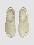 HELYETTE 024 - Off White Leather Slide Sandals