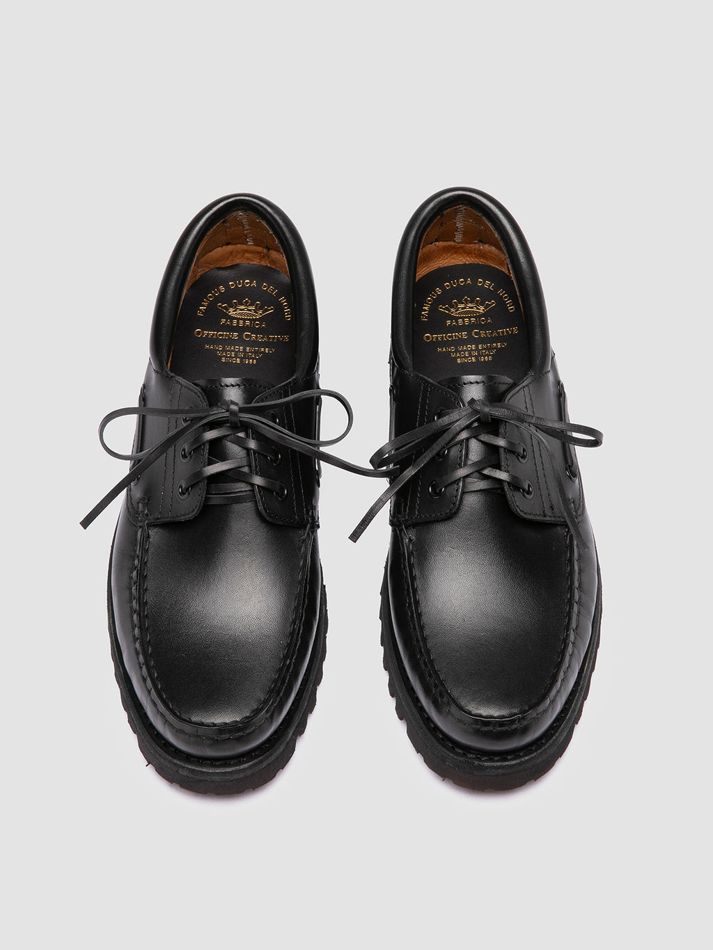 HERITAGE FLEXI 001 - Scarpe da Barca in Pelle Nera