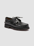HERITAGE FLEXI 001 - Scarpe da Barca in Pelle Nera