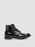 HIVE 005 - Stivali con Zip in Pelle Nera