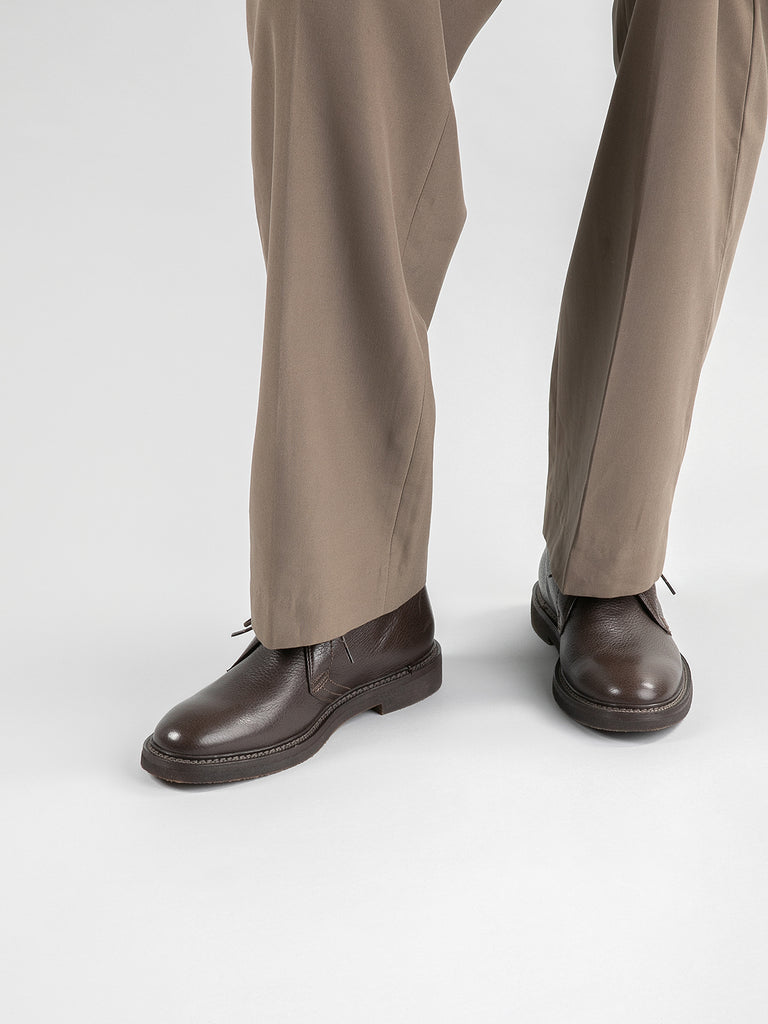 HOPKINS FLEXI 202 - Brown Leather Chukka Boots Men Officine Creative - 1