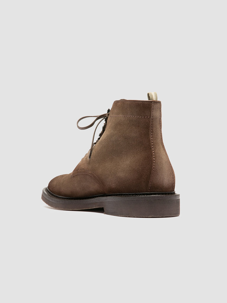 HOPKINS FLEXI 203 - Stivali Stringati in Pelle Scamosciata Tortora