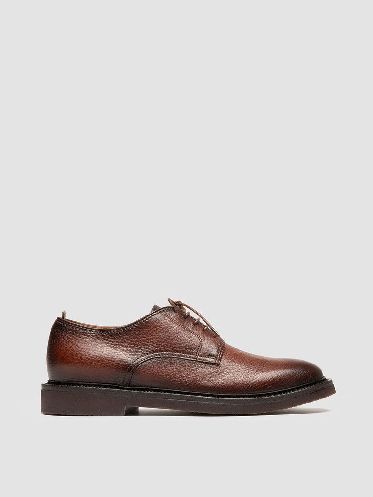 HOPKINS FLEXI 208 - Brown Leather Derby Shoes