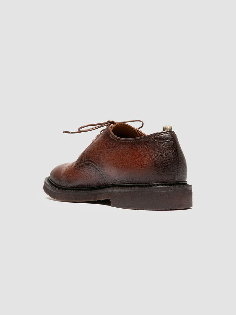 HOPKINS FLEXI 208 - Brown Leather Derby Shoes