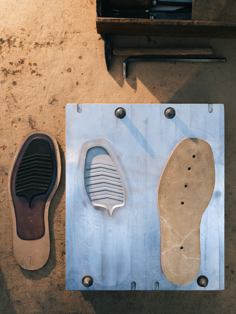 Officine Creative - leather soles crafting process