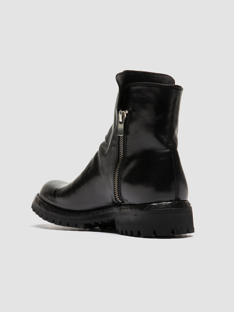 IKONIC 004 - Black Leather Zip Boots men Officine Creative - 4