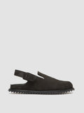 INTROSPECTUS 002 - Black Suede Back Strap Sandals